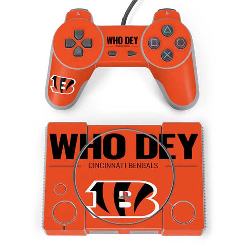 NFL Cincinnati Bengals Team Motto PlayStation Classic Bundle Skin