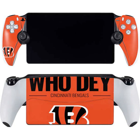 NFL Cincinnati Bengals Team Motto PlayStation Portal Remote Player Skin
