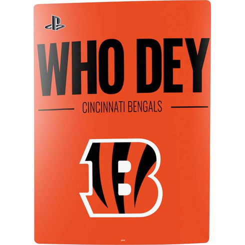 NFL Cincinnati Bengals Team Motto PS5 Console Skin