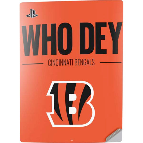 NFL Cincinnati Bengals Team Motto PS5 Digital Edition Console Skin