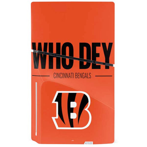 NFL Cincinnati Bengals Team Motto PS5 Slim Disk Console Skin