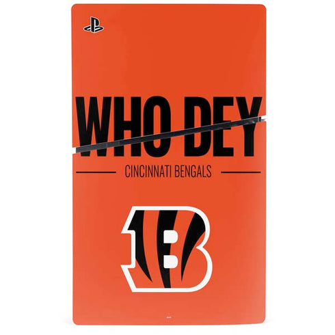 NFL Cincinnati Bengals Team Motto PS5 Slim Digital Edition Bundle Skin