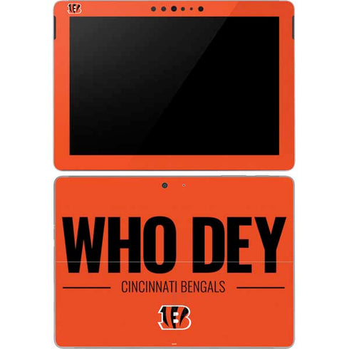 NFL Cincinnati Bengals Team Motto Surface Go Skin
