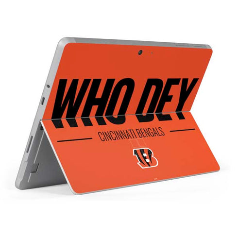 NFL Cincinnati Bengals Team Motto Surface Go Skin