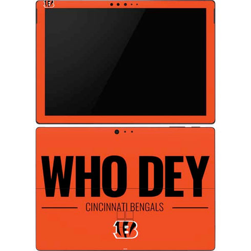 NFL Cincinnati Bengals Team Motto Surface Pro 6 Skin