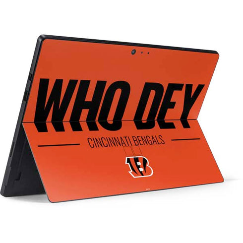 NFL Cincinnati Bengals Team Motto Surface Pro 6 Skin