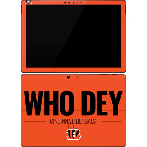 NFL Cincinnati Bengals Team Motto Surface Pro 7 Skin