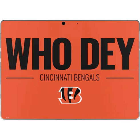 NFL Cincinnati Bengals Team Motto Surface Pro 9 Skin