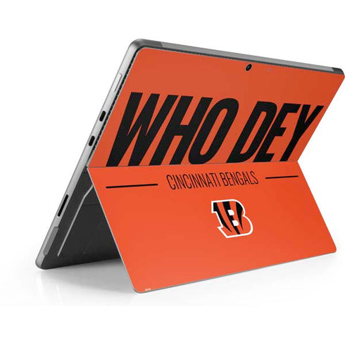 NFL Cincinnati Bengals Team Motto Surface Pro 9 Skin