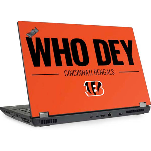 NFL Cincinnati Bengals Team Motto Lenovo ThinkPad Skin