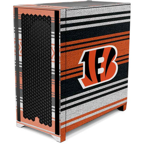 NFL Cincinnati Bengals Trailblazer Corsair 4000D Tempered Glass Mid-Tower ATX Case Skin