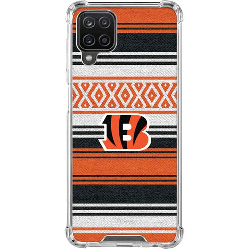 NFL Cincinnati Bengals Trailblazer Galaxy A12 Clear Case