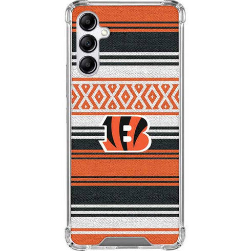 NFL Cincinnati Bengals Trailblazer Galaxy A14 5G Clear Case