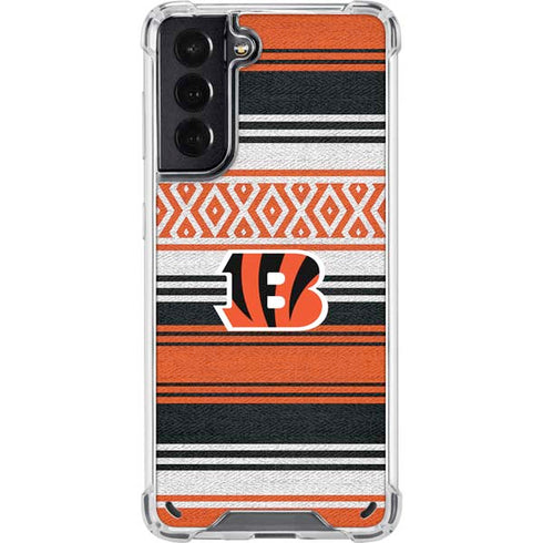 NFL Cincinnati Bengals Trailblazer Galaxy S21 5G Clear Case