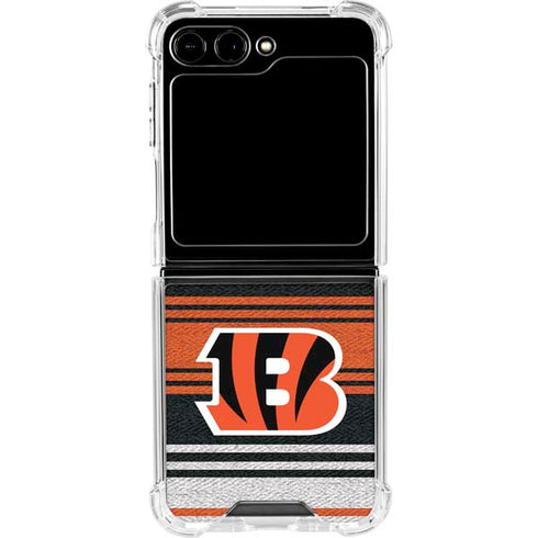 NFL Cincinnati Bengals Trailblazer Galaxy Z Flip5 5G Clear Case