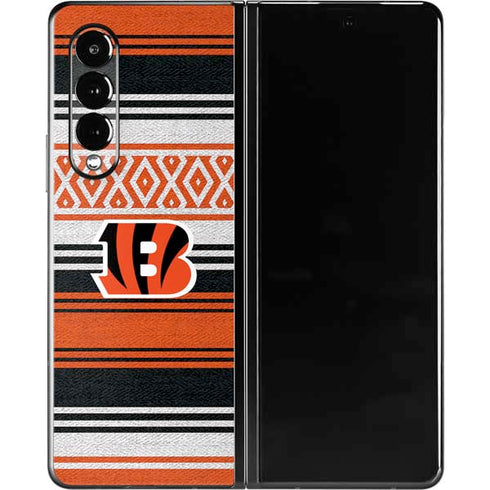 NFL Cincinnati Bengals Trailblazer Galaxy Z Fold3 5G Skin