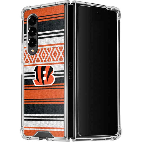 NFL Cincinnati Bengals Trailblazer Galaxy Z Fold4 5G Clear Case