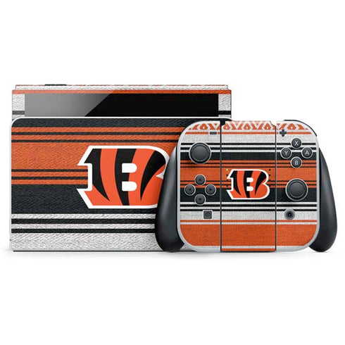 NFL Cincinnati Bengals Trailblazer Nintendo Switch OLED (2021) Skin
