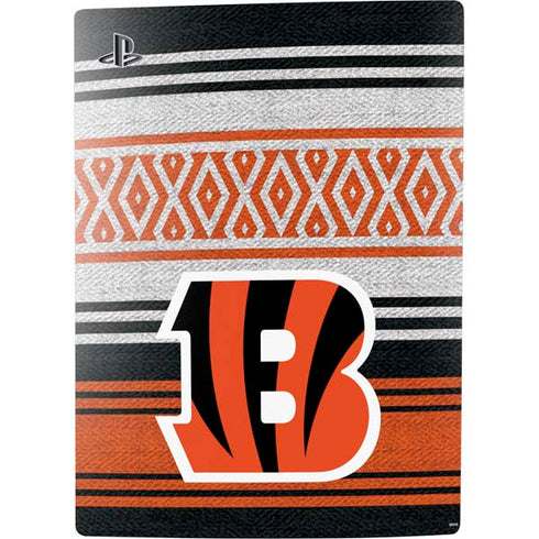 NFL Cincinnati Bengals Trailblazer PS5 Digital Edition Console Skin