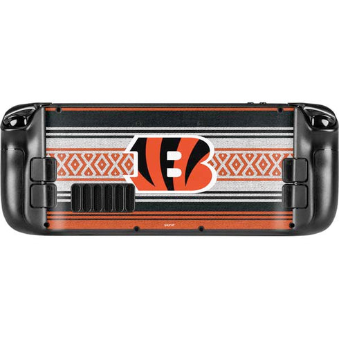 NFL Cincinnati Bengals Trailblazer Steam Deck Handheld Gaming Computer Skin