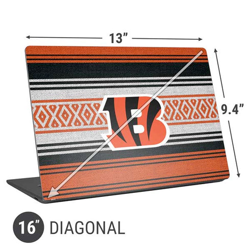 NFL Cincinnati Bengals Trailblazer Universal Laptop 16in (13 x 9.4in) Skin