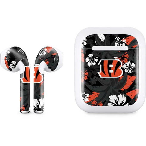 NFL Cincinnati Bengals Tropical Print Apple AirPods Skin