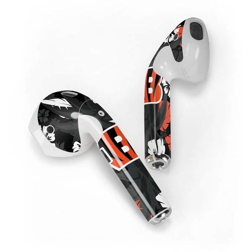 NFL Cincinnati Bengals Tropical Print Apple AirPods Skin