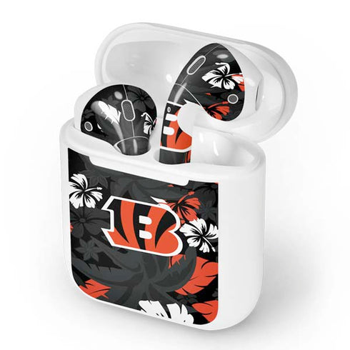 NFL Cincinnati Bengals Tropical Print Apple AirPods Skin