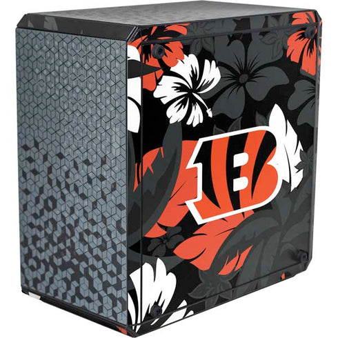 NFL Cincinnati Bengals Tropical Print Cooler Master MasterBox Q300L Mini Tower Skin
