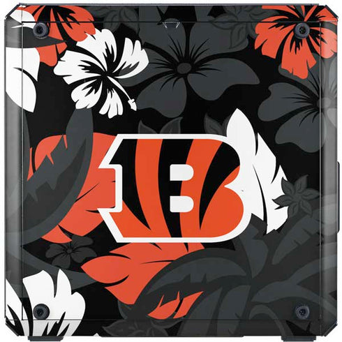 NFL Cincinnati Bengals Tropical Print Cooler Master MasterBox Q300L Mini Tower Skin