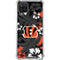 NFL Cincinnati Bengals Tropical Print Galaxy A12 Clear Case