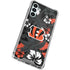 NFL Cincinnati Bengals Tropical Print Galaxy A13 5G Clear Case