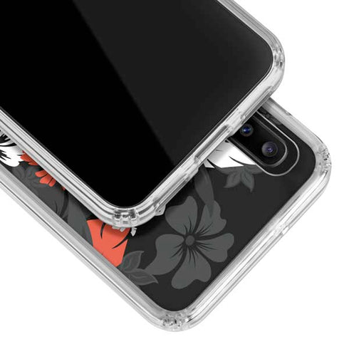 NFL Cincinnati Bengals Tropical Print Galaxy A30 Clear Case