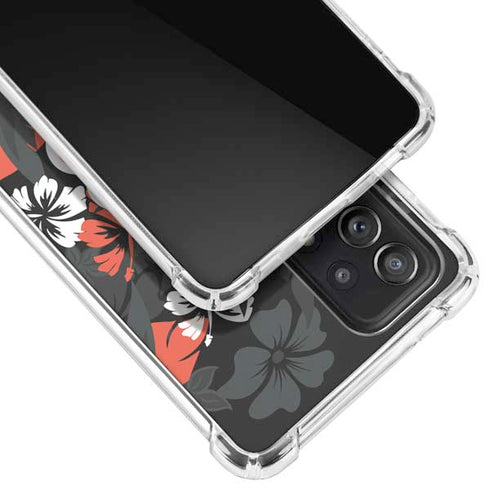 NFL Cincinnati Bengals Tropical Print Galaxy A52 5G Clear Case