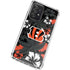 NFL Cincinnati Bengals Tropical Print Galaxy A72 5G Clear Case
