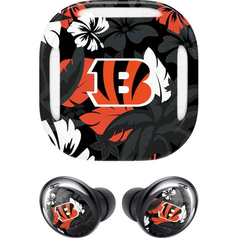 NFL Cincinnati Bengals Tropical Print Galaxy Buds Pro Skin