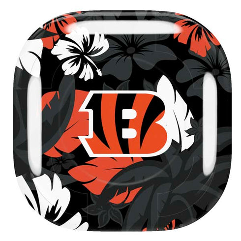 NFL Cincinnati Bengals Tropical Print Galaxy Buds Pro Skin