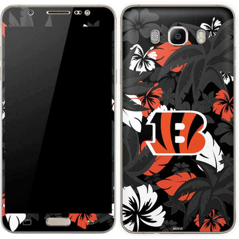 NFL Cincinnati Bengals Tropical Print Galaxy J7 Skin