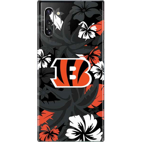 NFL Cincinnati Bengals Tropical Print Galaxy Note 10 Skin