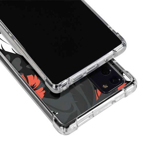 NFL Cincinnati Bengals Tropical Print Galaxy Note20 5G Clear Case