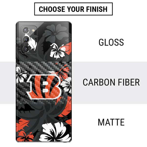 NFL Cincinnati Bengals Tropical Print Galaxy Note20 5G Skin