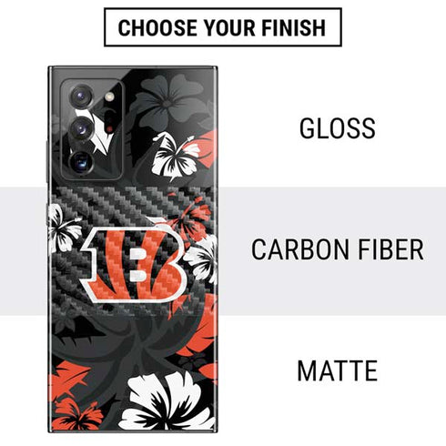 NFL Cincinnati Bengals Tropical Print Galaxy Note20 Ultra 5G Skin