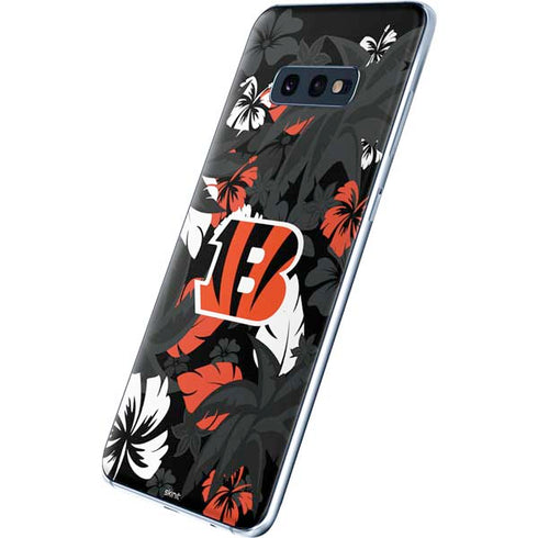 NFL Cincinnati Bengals Tropical Print Galaxy S10e Skin