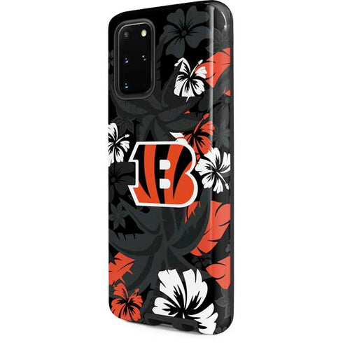 NFL Cincinnati Bengals Tropical Print Galaxy S20 Plus Pro Case