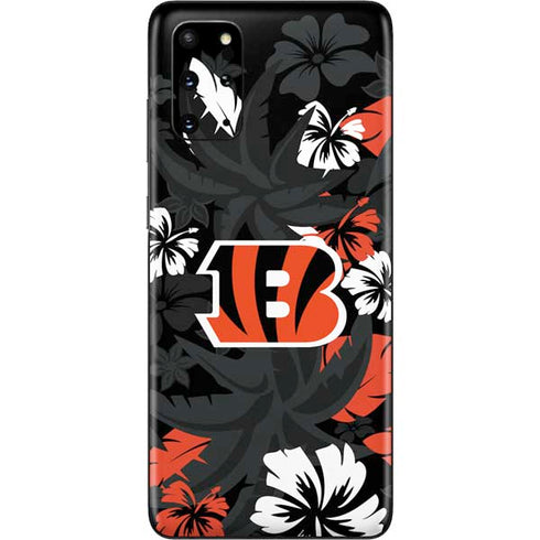 NFL Cincinnati Bengals Tropical Print Galaxy S20 Plus Skin