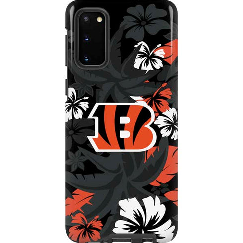 NFL Cincinnati Bengals Tropical Print Galaxy S20 Pro Case