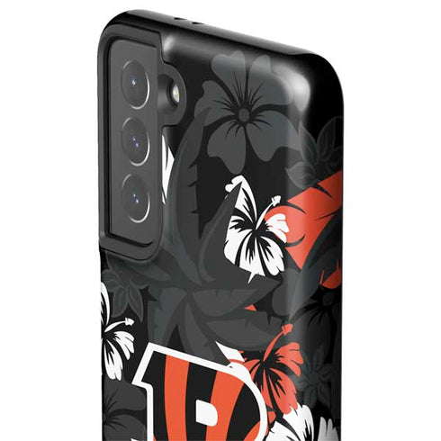NFL Cincinnati Bengals Tropical Print Galaxy S21 5G Pro Case