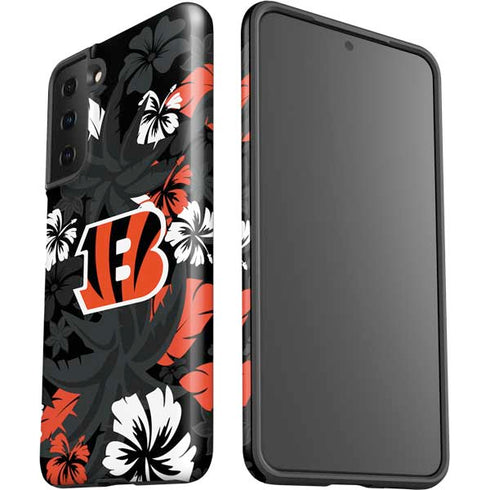 NFL Cincinnati Bengals Tropical Print Galaxy S21 Plus 5G Pro Case