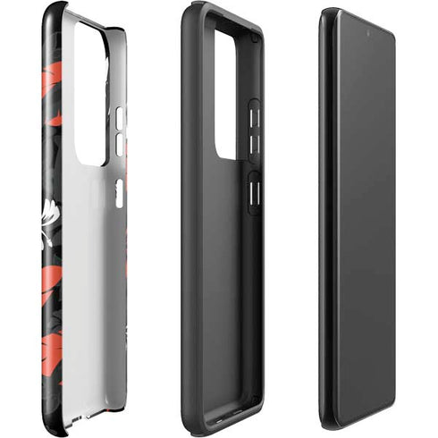 NFL Cincinnati Bengals Tropical Print Galaxy S21 Ultra 5G Pro Case