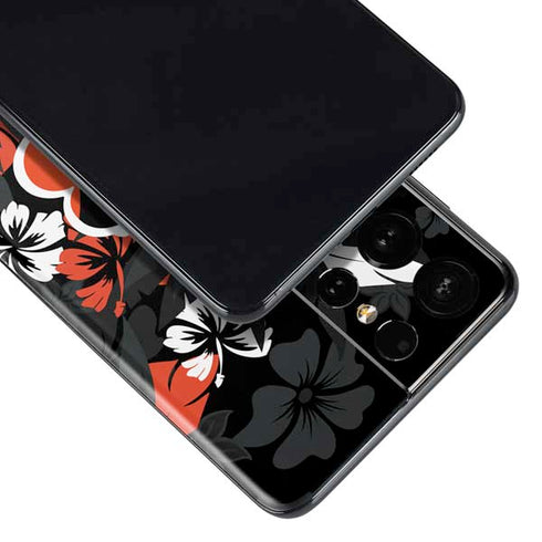 NFL Cincinnati Bengals Tropical Print Galaxy S21 Ultra 5G Skin